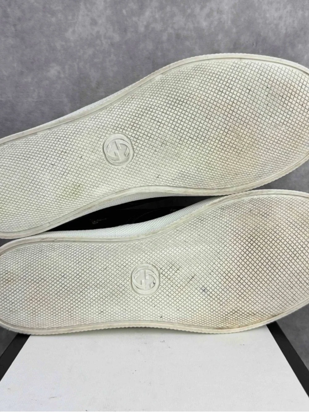 Gucci Slip-On Low Bees Black Size 9.5 UK / 10 US Men’s Designer Shoes Italy Rare - Picture 8 of 10